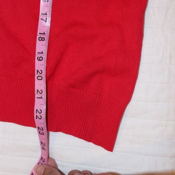 Joseph A Red Turtleneck Sweater Women small - Picture 7 of 8